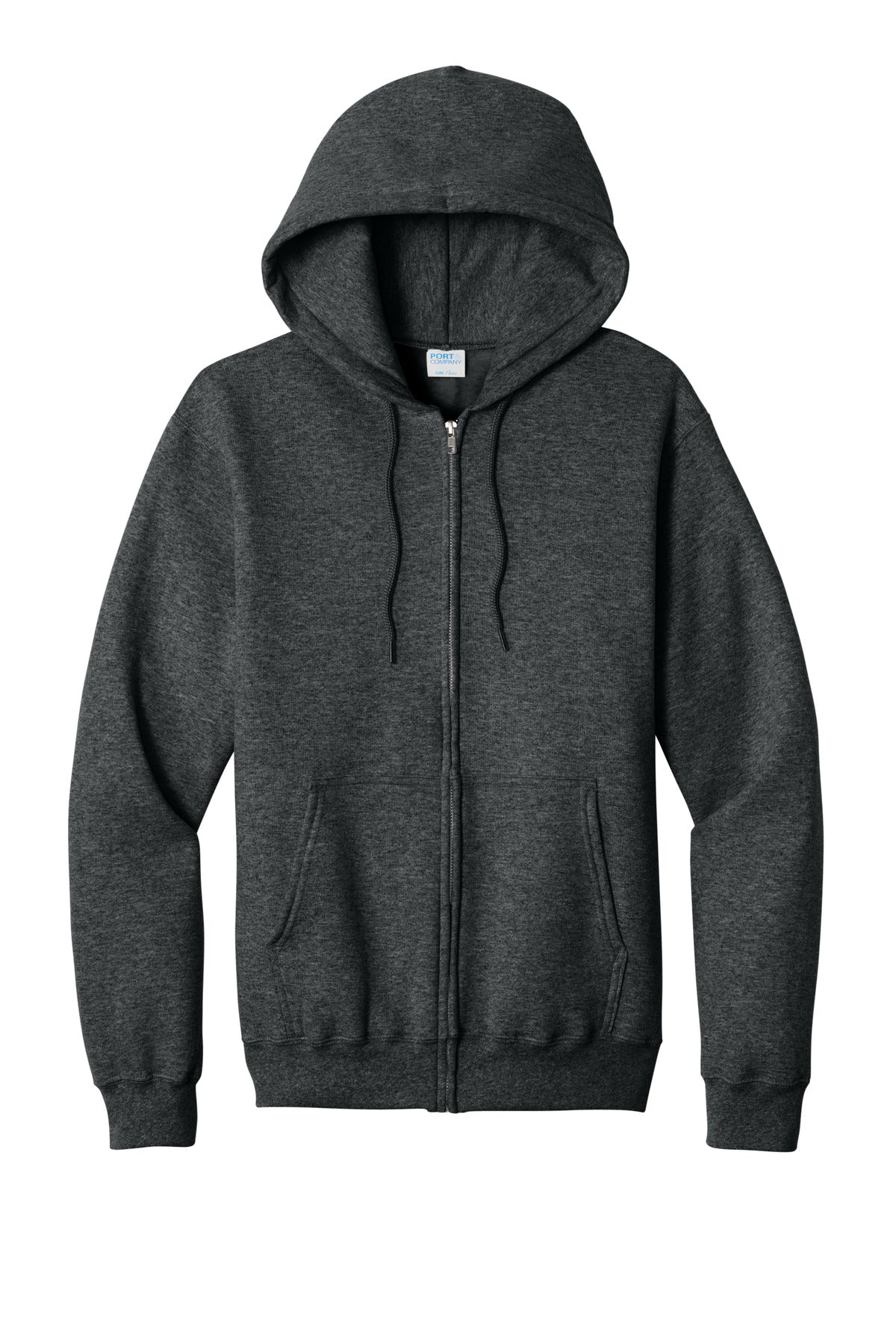 Port & Co Core Fleece Full-Zip Hooded Sweatshirt. PC78ZH