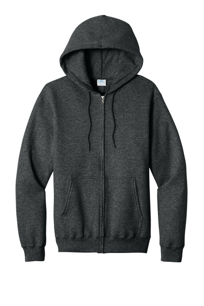 Port & Co Core Fleece Full-Zip Hooded Sweatshirt. PC78ZH