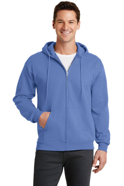 Port & Co Core Fleece Full-Zip Hooded Sweatshirt. PC78ZH