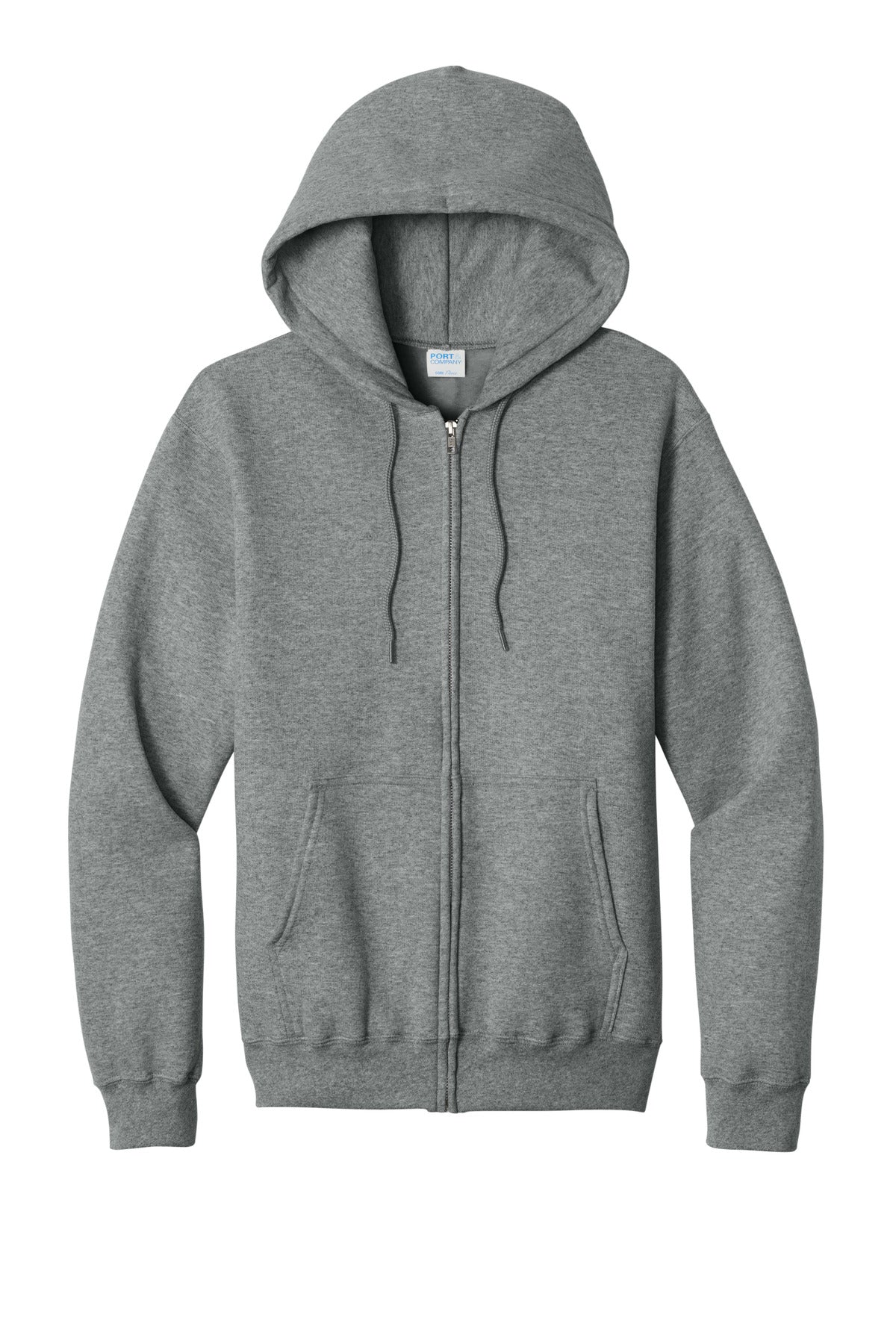 Port & Co Core Fleece Full-Zip Hooded Sweatshirt. PC78ZH