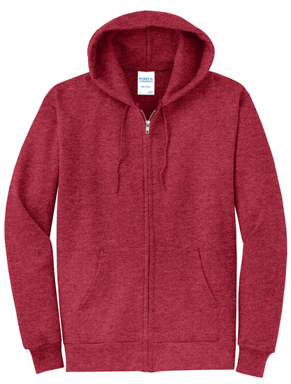 Port & Co Core Fleece Full-Zip Hooded Sweatshirt. PC78ZH