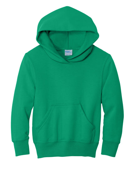 Port & Co Youth Core Fleece Pullover Hooded Sweatshirt. PC90YH