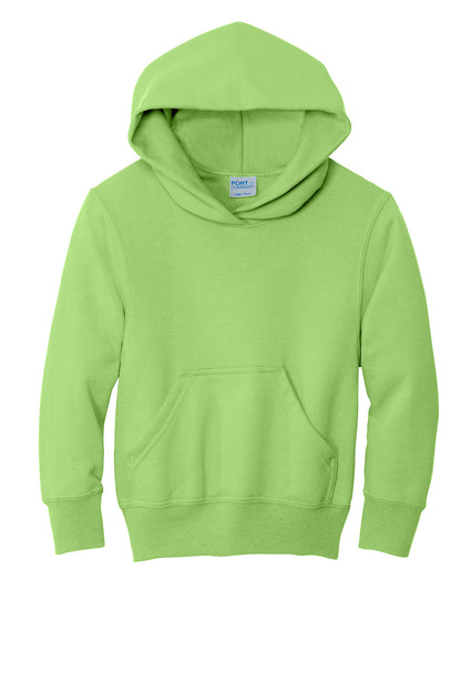 Port & Co Youth Core Fleece Pullover Hooded Sweatshirt. PC90YH