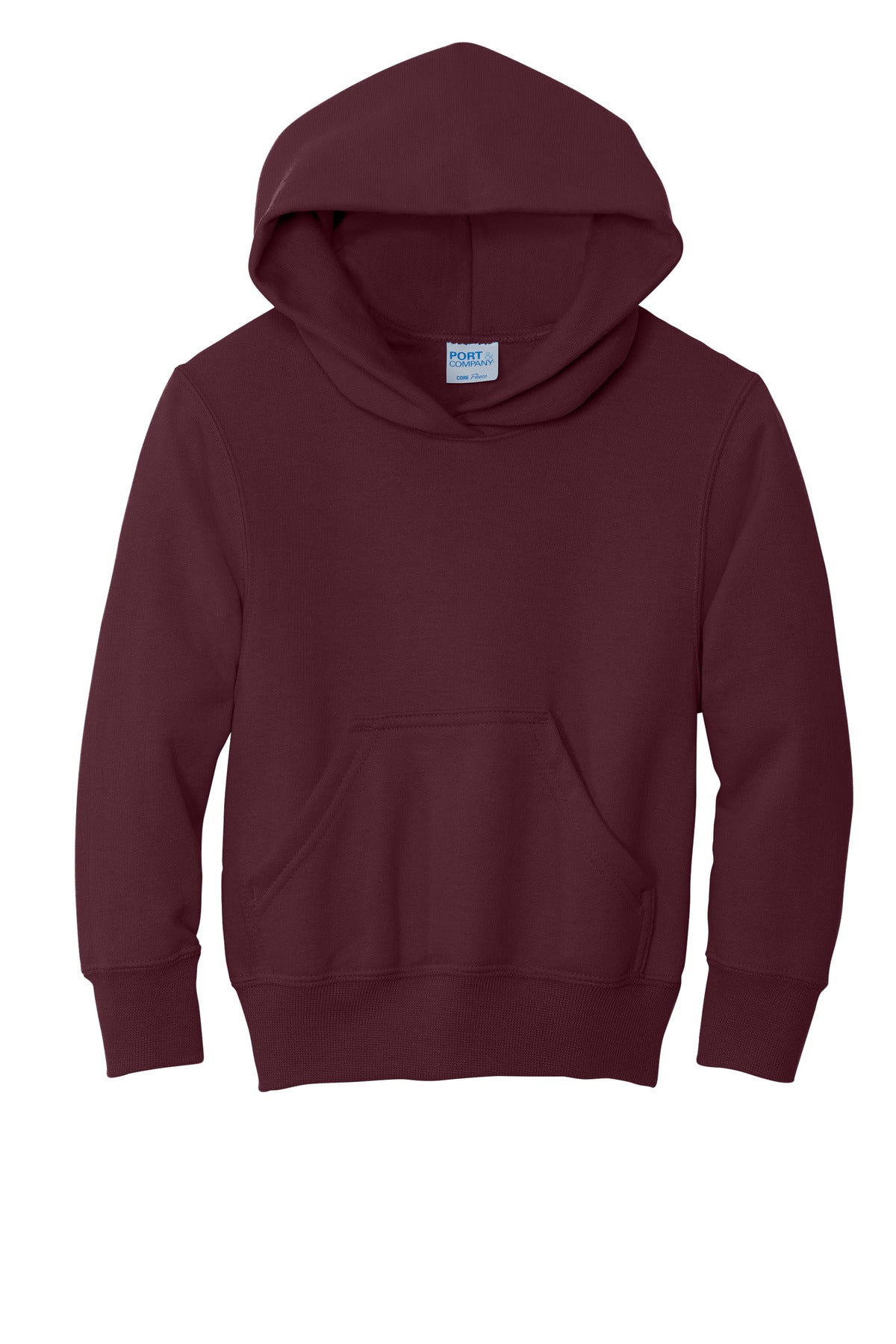 Port & Co Youth Core Fleece Pullover Hooded Sweatshirt. PC90YH
