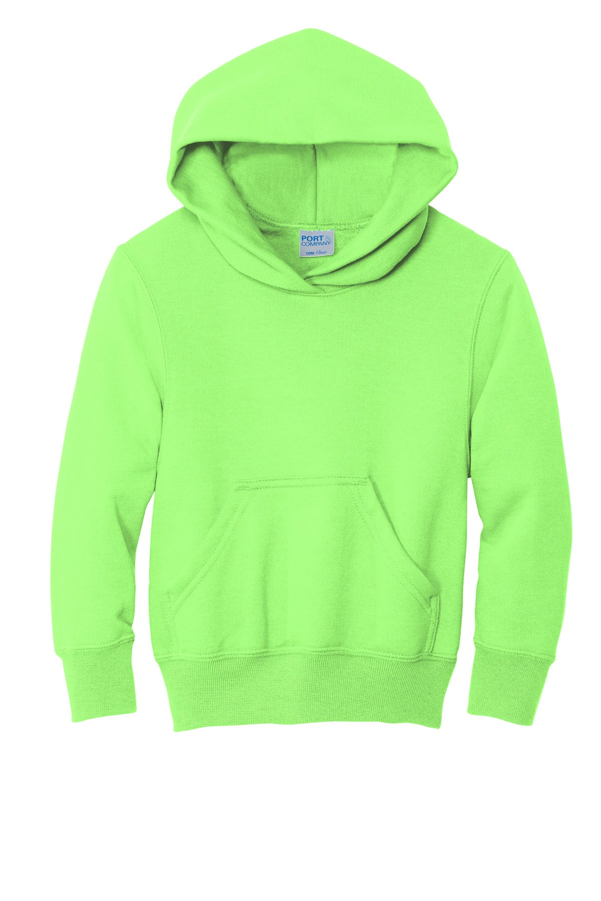 Port & Co Youth Core Fleece Pullover Hooded Sweatshirt. PC90YH