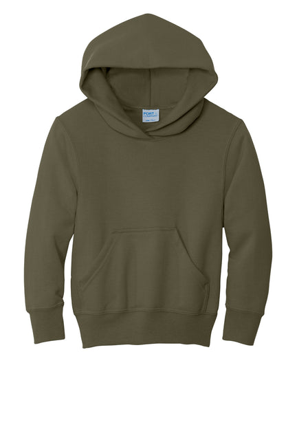 Port & Co Youth Core Fleece Pullover Hooded Sweatshirt. PC90YH