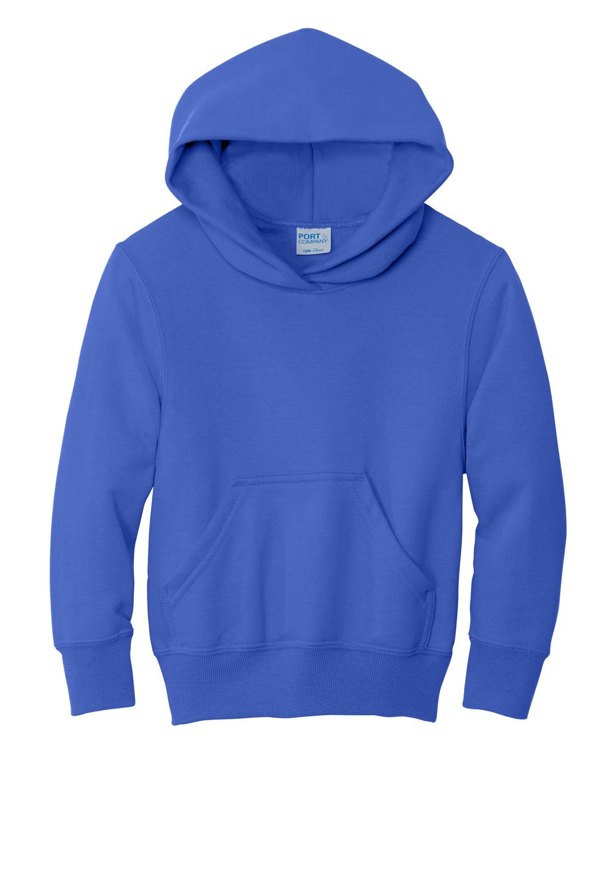 Port & Co Youth Core Fleece Pullover Hooded Sweatshirt. PC90YH