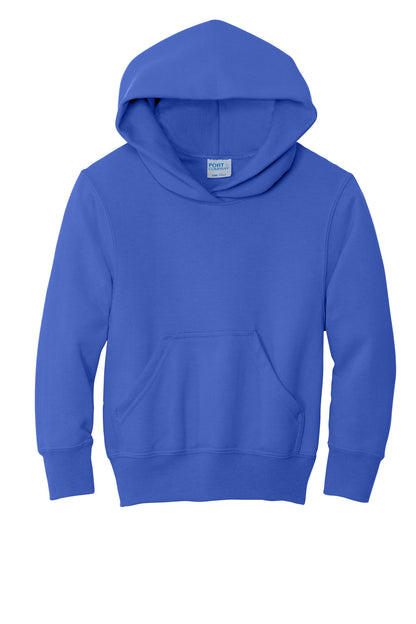 Port & Co Youth Core Fleece Pullover Hooded Sweatshirt. PC90YH