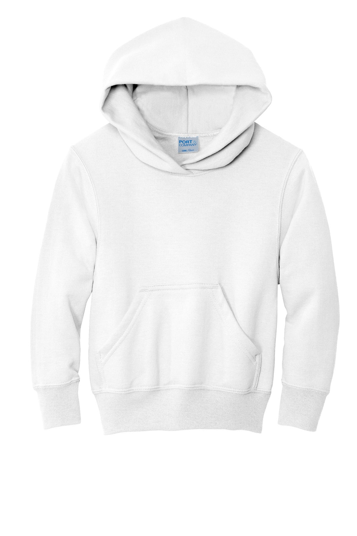 Port & Co Youth Core Fleece Pullover Hooded Sweatshirt. PC90YH