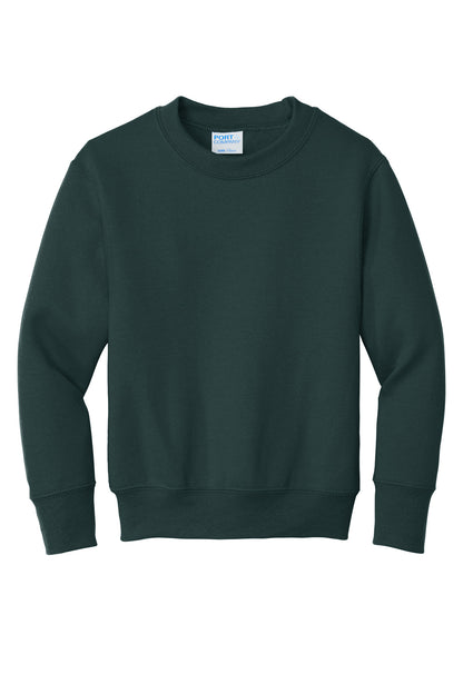 Port & Co Youth Core Fleece Crewneck Sweatshirt. PC90Y