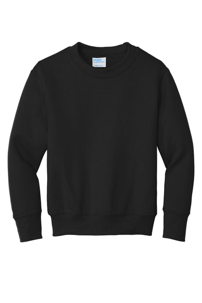 Port & Co Youth Core Fleece Crewneck Sweatshirt. PC90Y