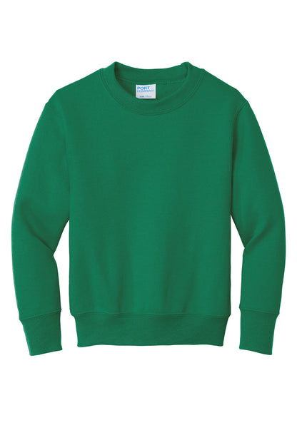 Port & Co Youth Core Fleece Crewneck Sweatshirt. PC90Y