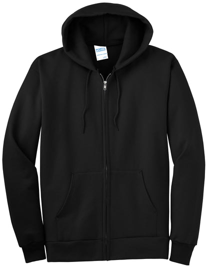 Port & Co Tall Essential Fleece Full-Zip Hooded Sweatshirt. PC90ZHT