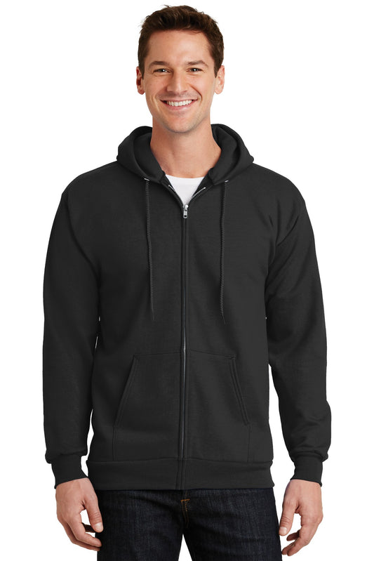 Port & Co Essential Fleece Full-Zip Hooded Sweatshirt. PC90ZH