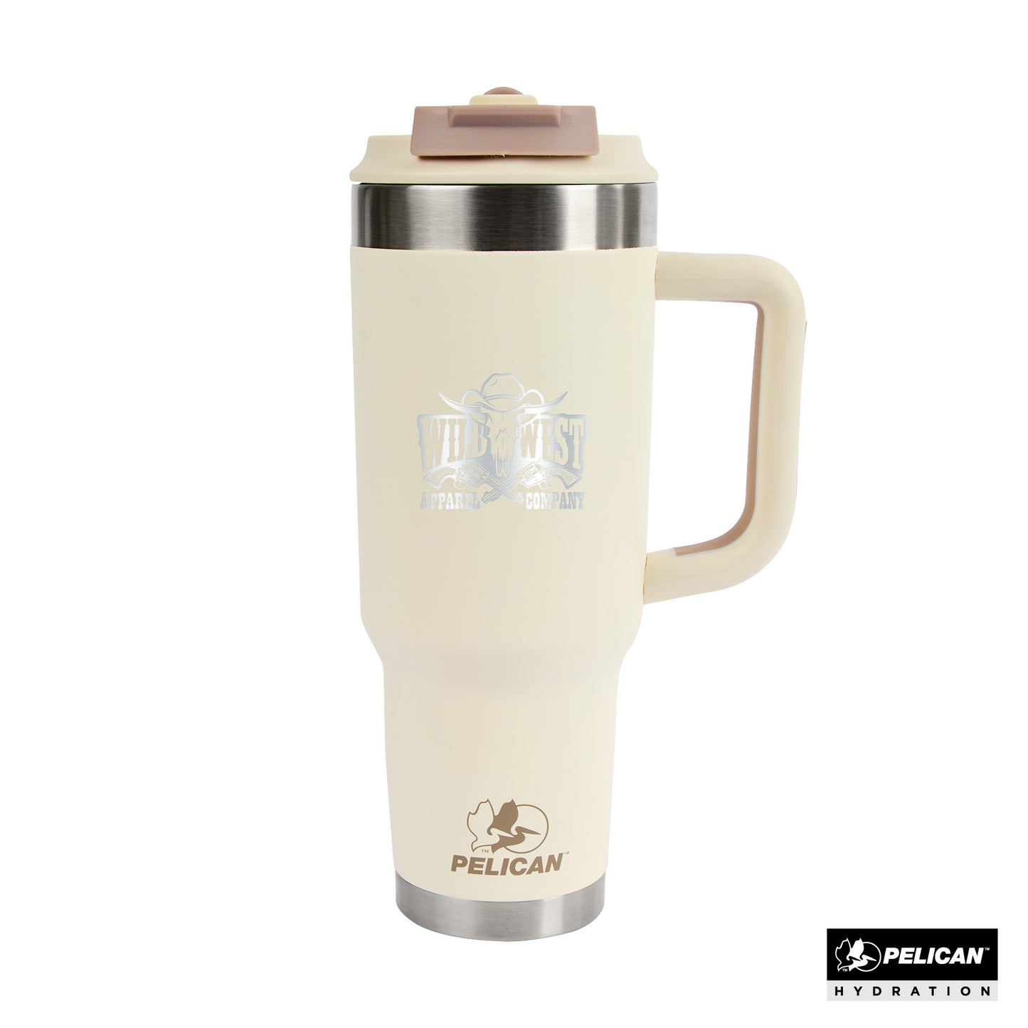 Pelican Porter™ Dual 40 oz. Dual Lid, Recycled Double Wall Stainless Steel Travel Tumbler