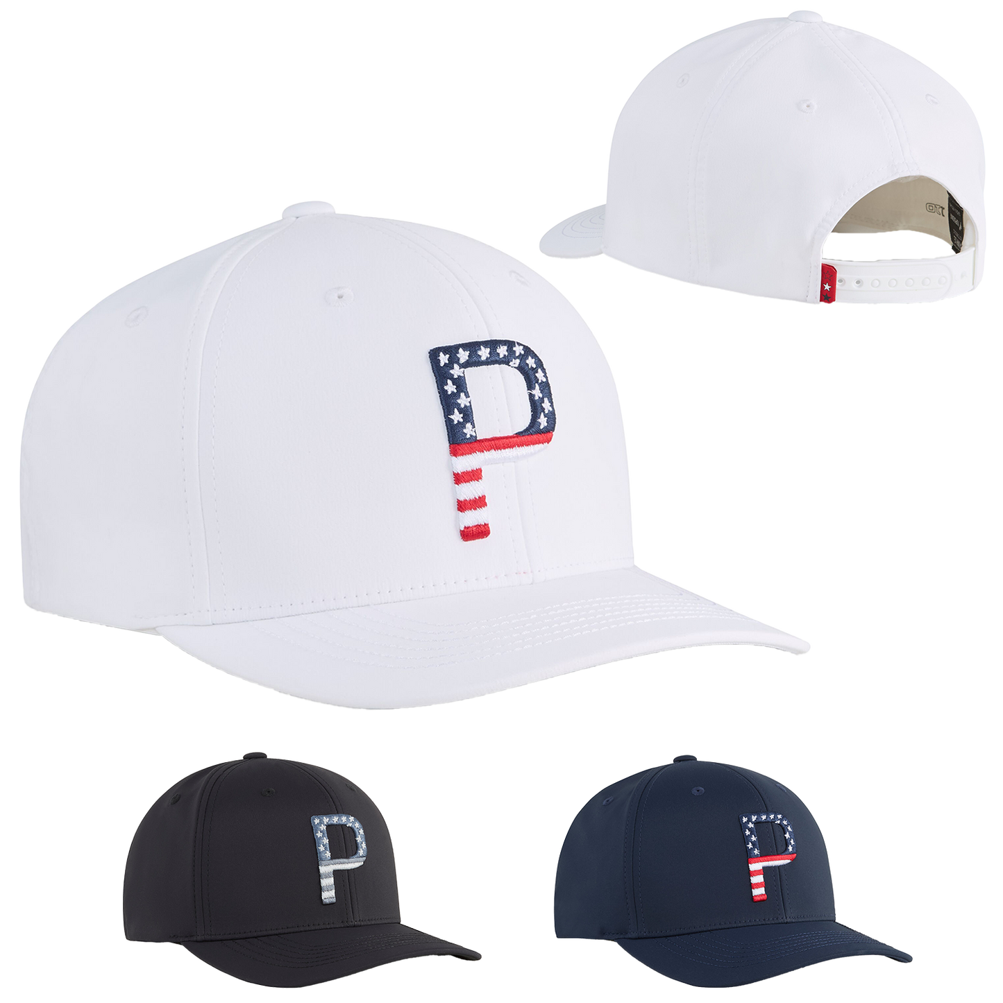 Black Puma Pars N Stripes 6 Panel Cap