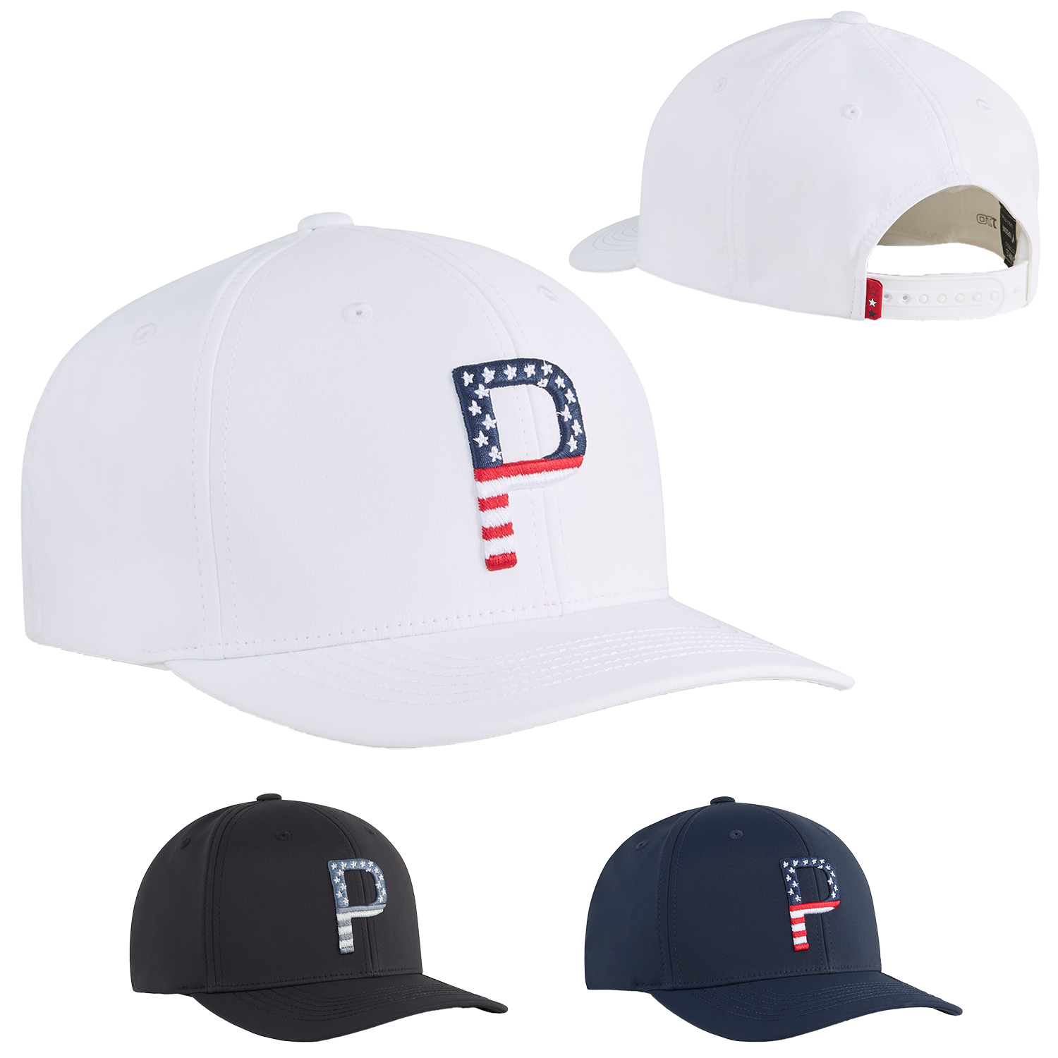 Black Puma Pars N Stripes 6 Panel Cap