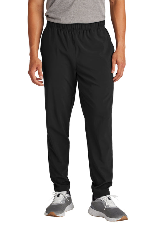 Front View of Black Sport-Tek Repeat Pant PST485  - XS