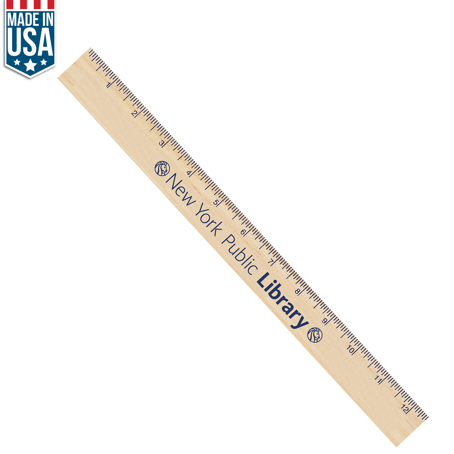 Natural no pigmentation 12" Natural Finish Ruler