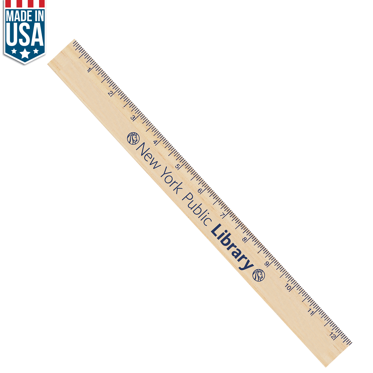 Natural no pigmentation 12" Natural Finish Ruler