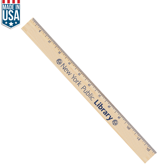 Natural no pigmentation 12" Natural Finish Ruler