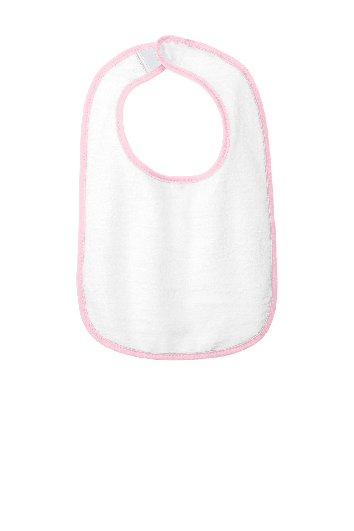 Rabbit Skins Infant Contrast Trim Terry Bib. RS1003