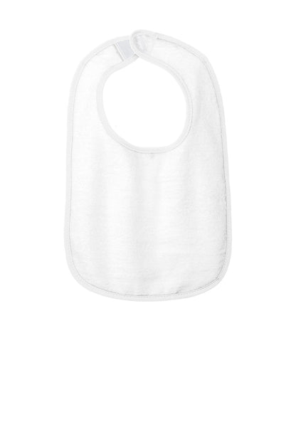Rabbit Skins Infant Contrast Trim Terry Bib. RS1003