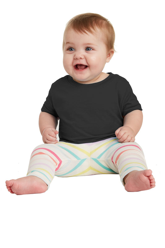 Front View of Black Rabbit Skins Infant Fine Jersey Tee. RS3322  - 12M