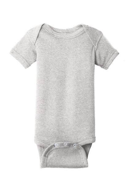 Rabbit Skins Infant Short Sleeve Baby Rib Bodysuit. RS4400