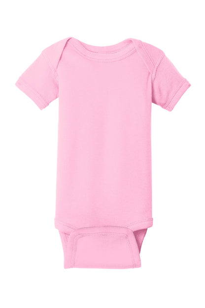 Rabbit Skins Infant Short Sleeve Baby Rib Bodysuit. RS4400