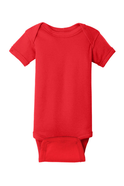 Rabbit Skins Infant Short Sleeve Baby Rib Bodysuit. RS4400