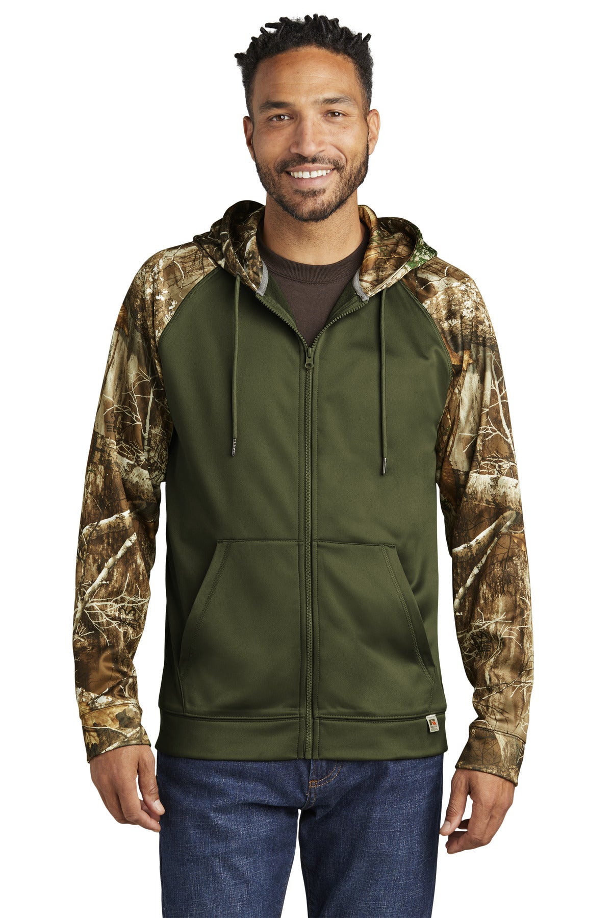 Russell Outdoors Realtree Performance Colorblock Full-Zip Hoodie RU452