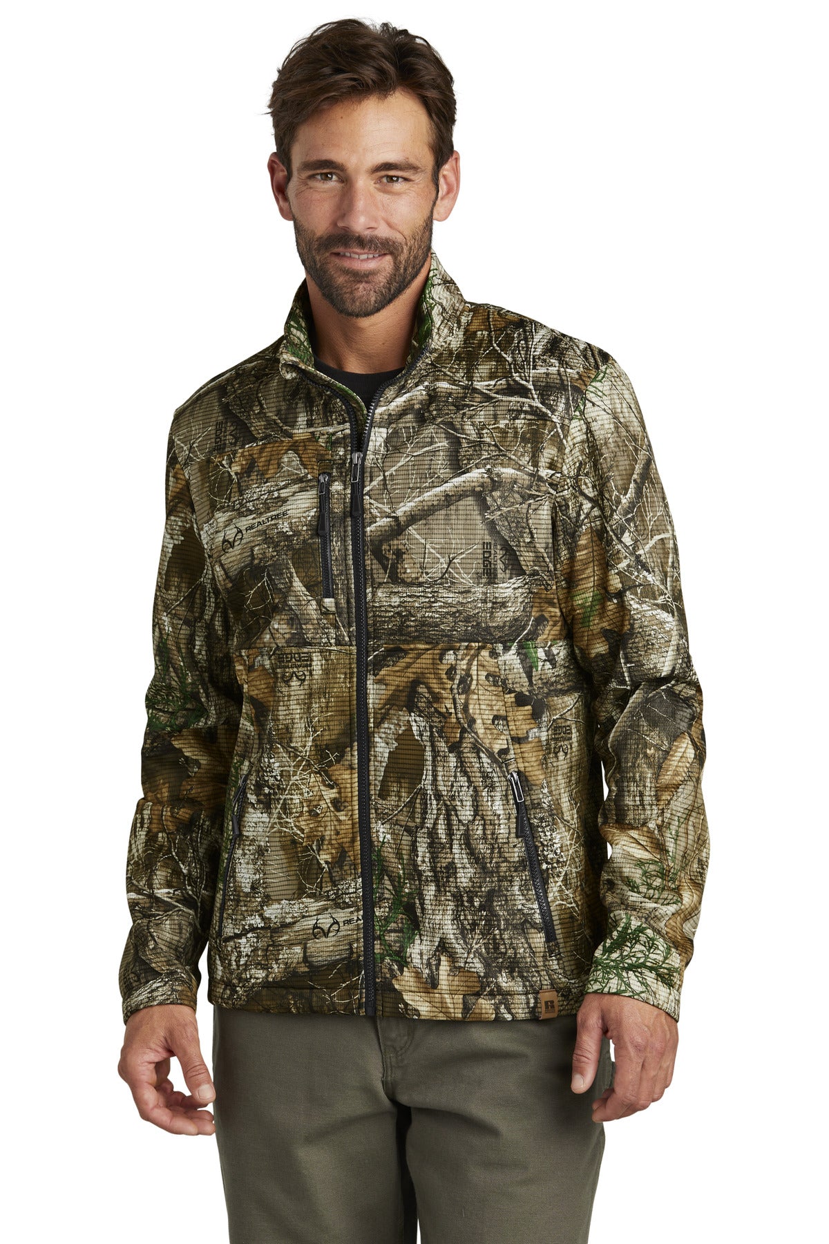 Front View of RTEdge Russell Outdoors Realtree Atlas Soft Shell RU600  - XS