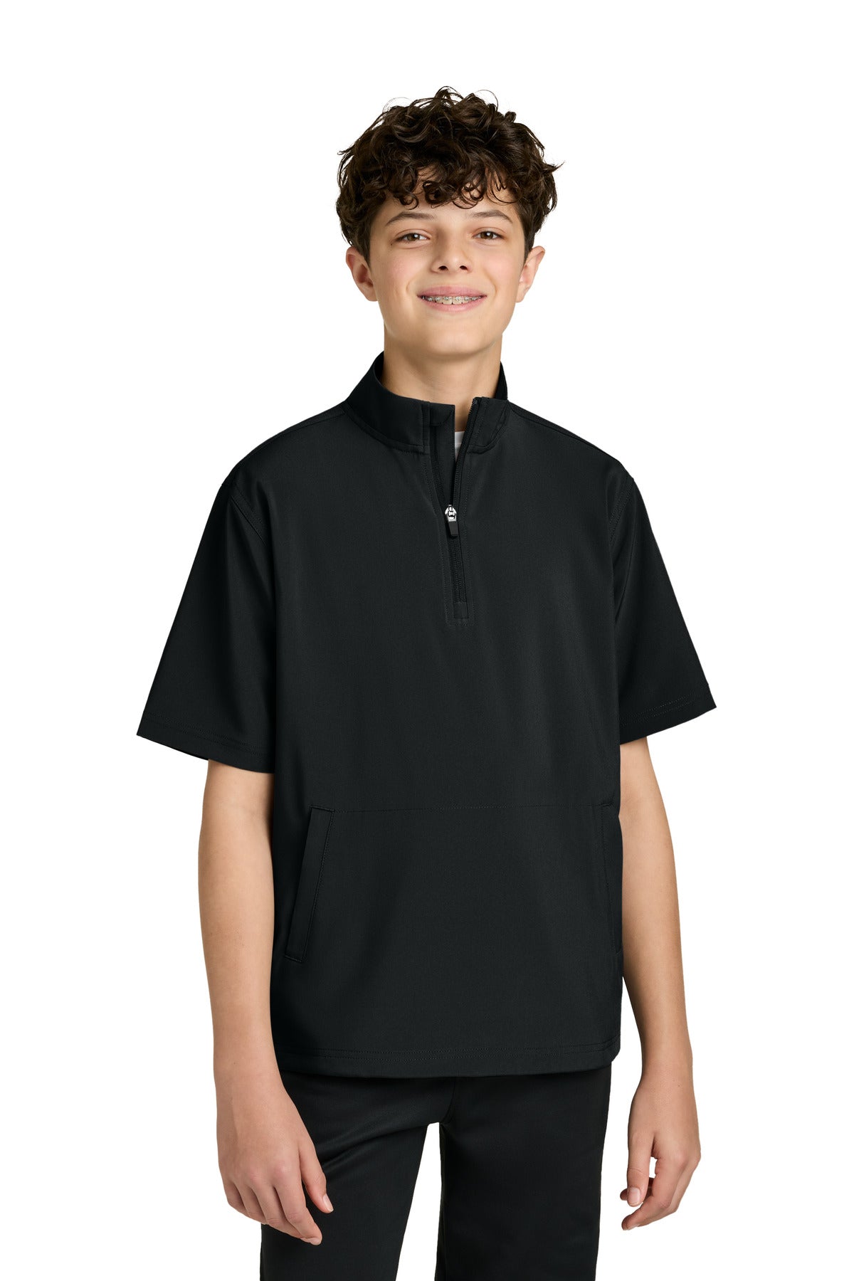 SanMar RY7400SSQ_black_model_front.jpg