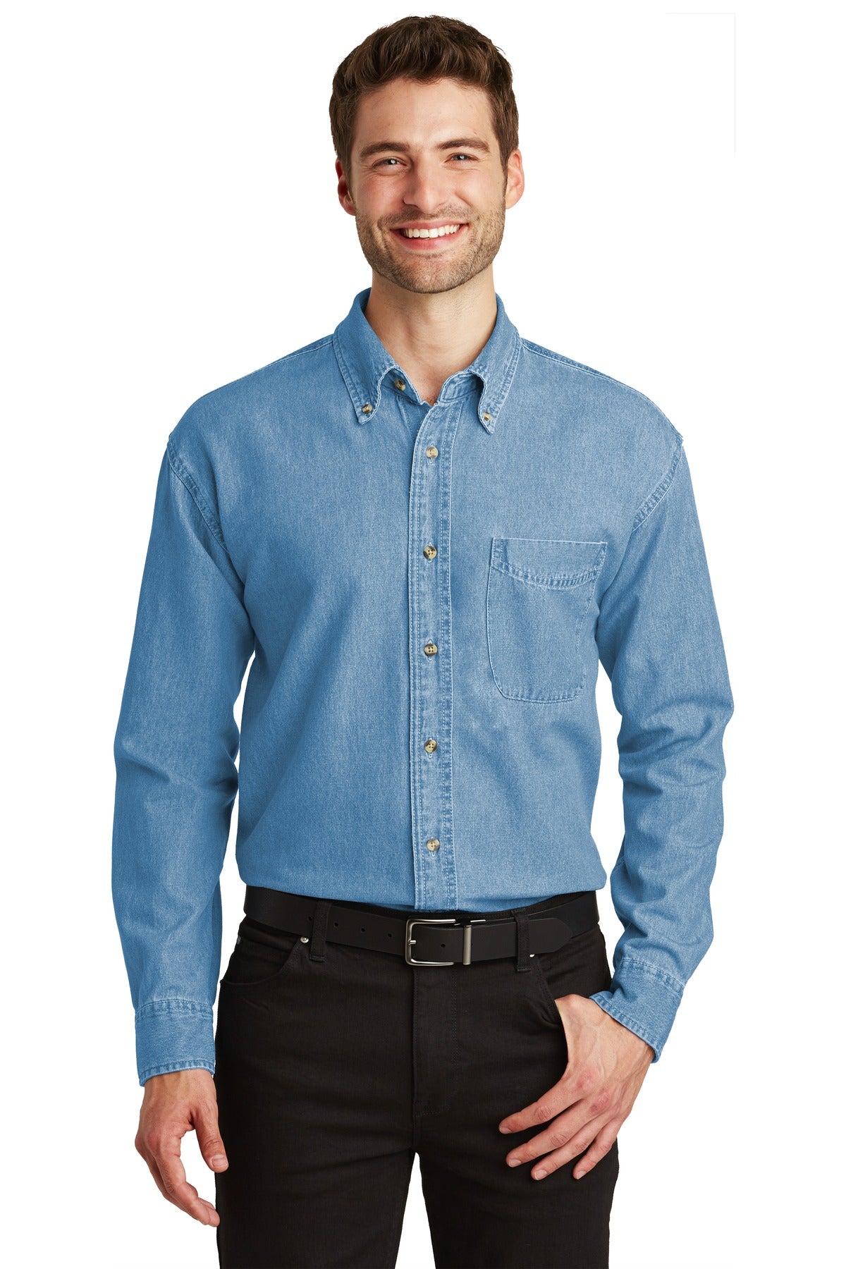 SanMar S600_fadeddenim_model_front_082018.jpg