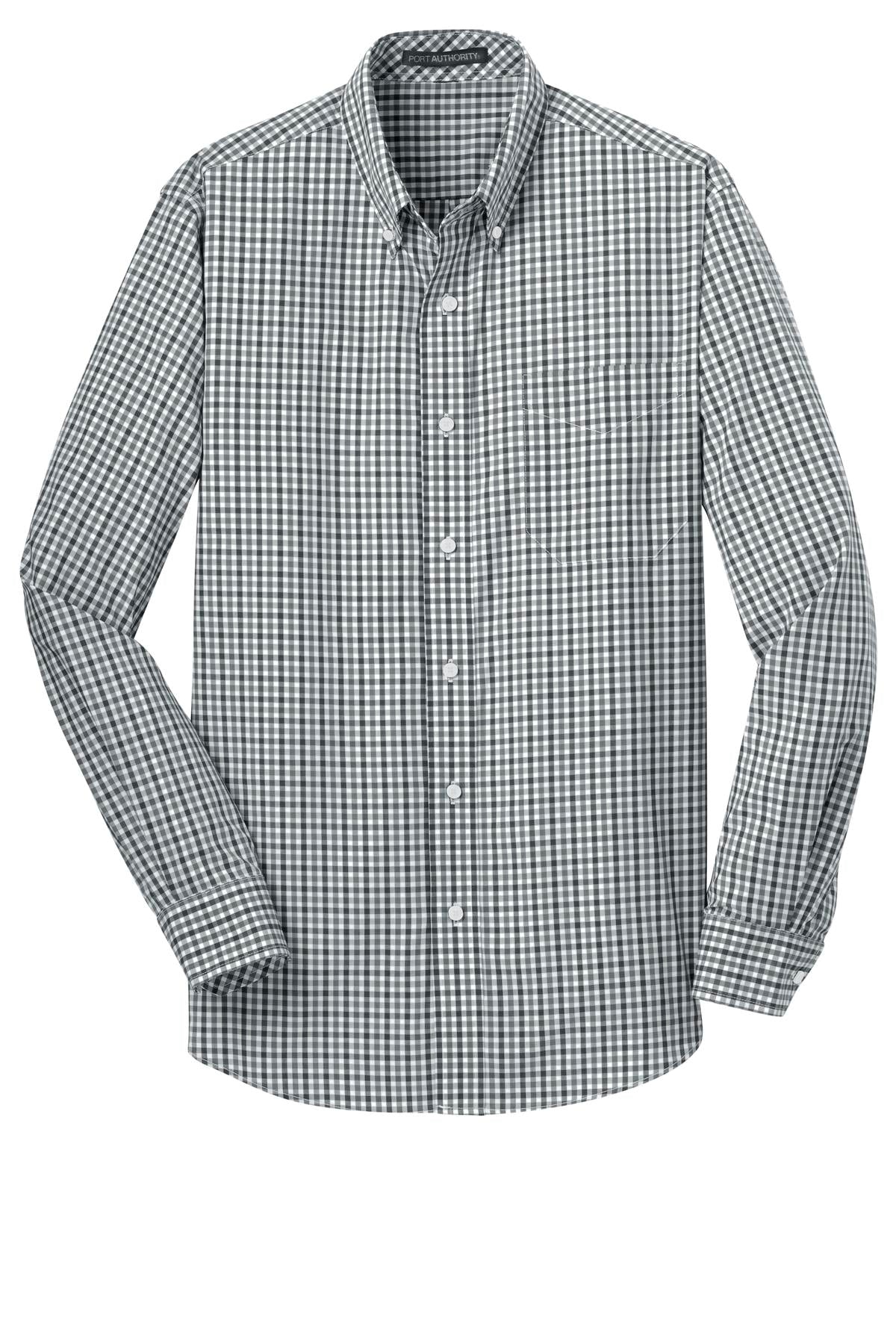 Port Authority Long Sleeve Gingham Easy Care Shirt. S654