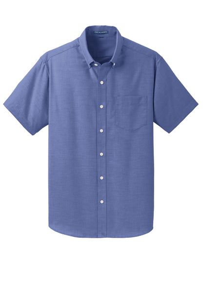 Port Authority Short Sleeve SuperPro Oxford Shirt. S659