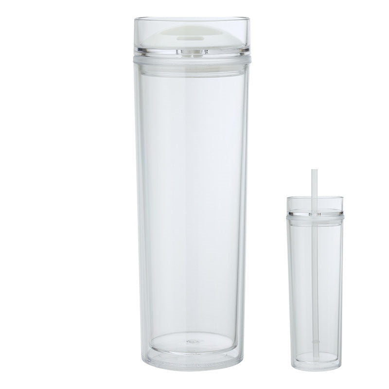 N/A 16 oz. Double Lid Hot / Cold Tumbler