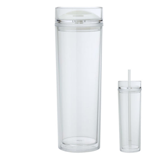N/A 16 oz. Double Lid Hot / Cold Tumbler