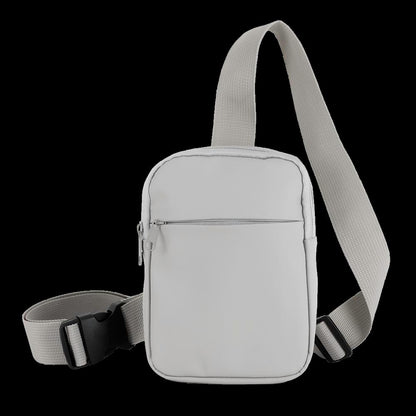 Crosscut Recycled PU Crossbody Bag