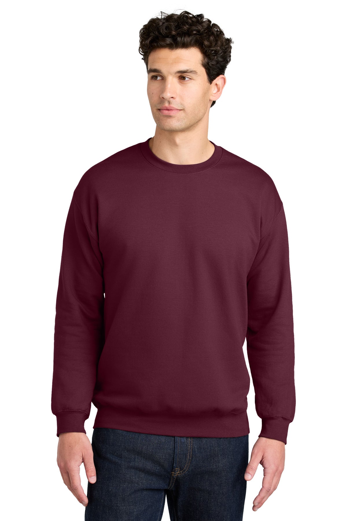 SanMar SF000_maroon_model_front.jpg