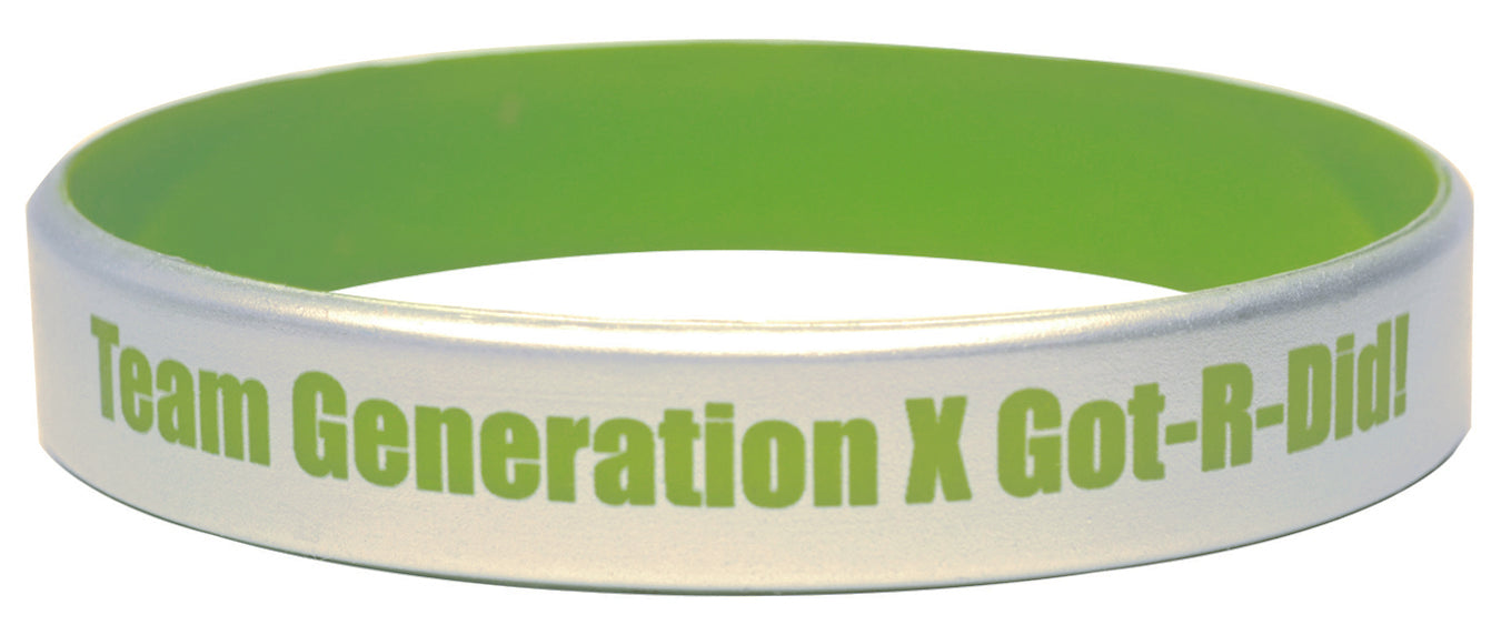 Silver Silicone Bracelets