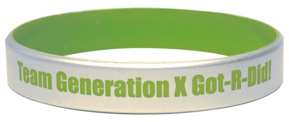 Silver Silicone Bracelets