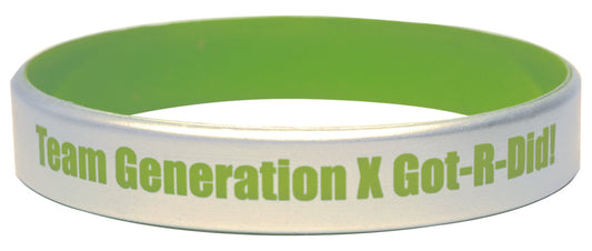 Silver Silicone Bracelets