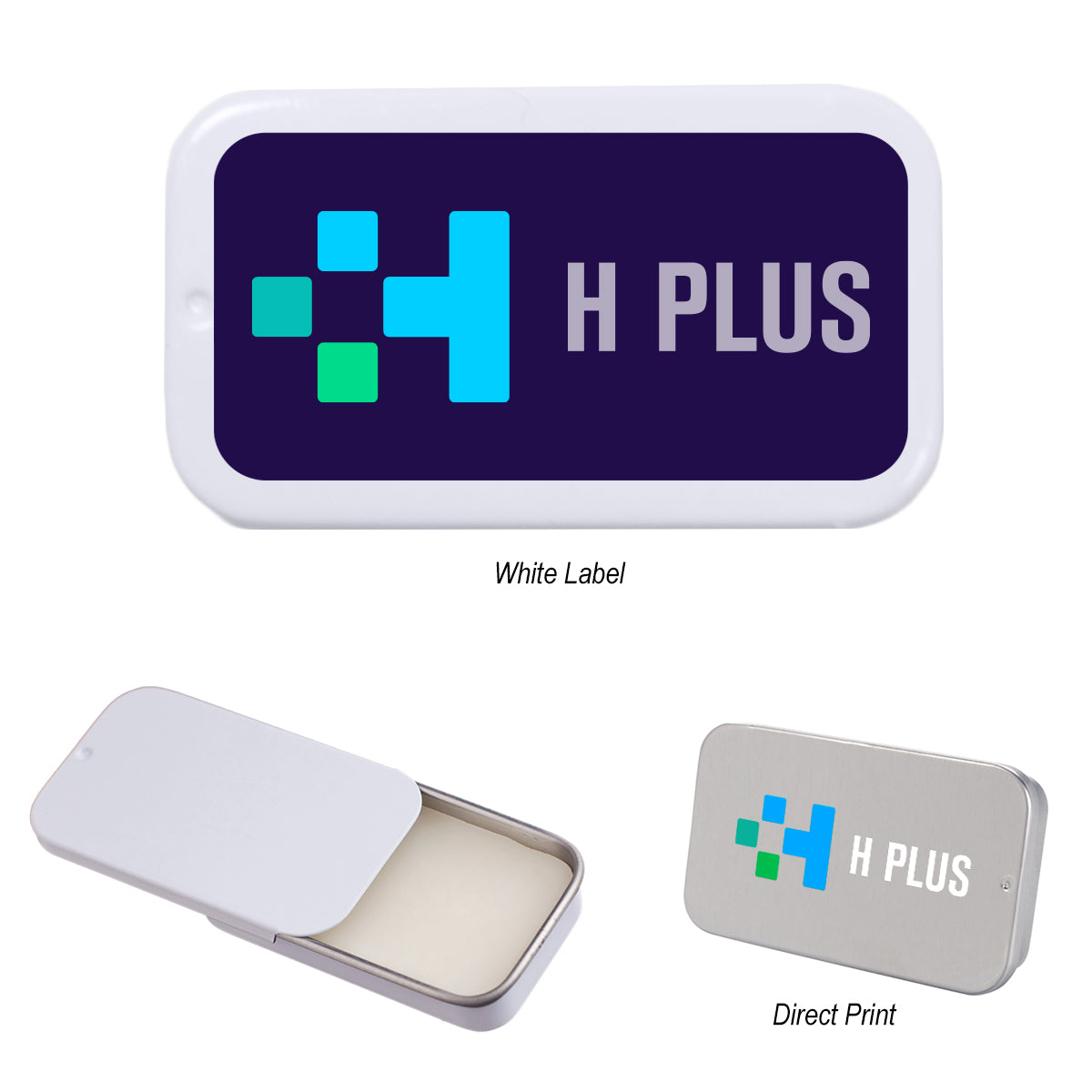 SILVER Lip Moisturizer Slider Tin