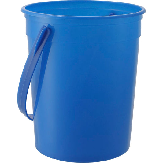Front View of Blue 32oz Pail with Handle