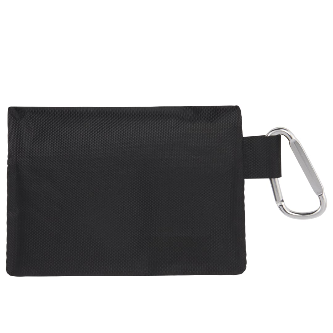 Front View of Gray Zippered 20-Piece First Aid Pouch
