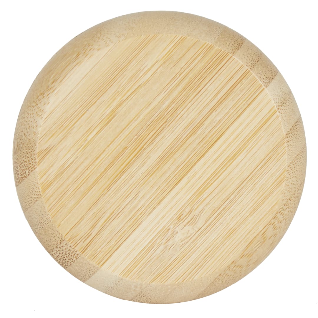 Right View of Natural FSC® 100% Bamboo Compact Mirror/Brush