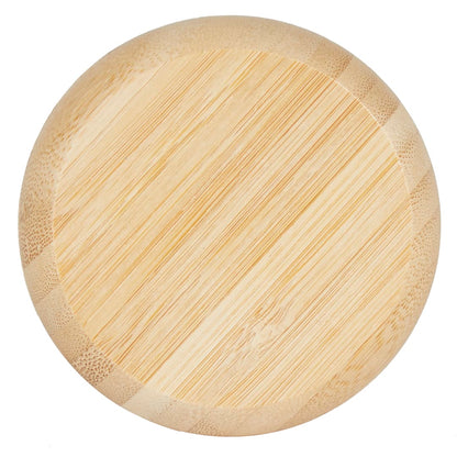 Right View of Natural FSC® 100% Bamboo Compact Mirror/Brush