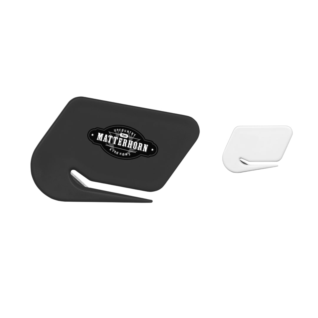 Front View of Blue Letter Opener